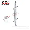 Columna de Escalera de una Sola Tabla con Cabeza Oblicua de Acero Inoxidable Columna de Barandilla de Vidrio y Acero Inoxidable Columna de Diamante para Centro Comercial