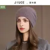 Fábrica de Gorro Holgado de Piel de Conejo En Stock Transfronterizo Temu Dropshipping Gorro de Punto de Invierno para Mujer Beanie de Lujo Ligero