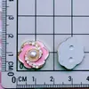 Série Rosa Galvanizada Pequena Flor de Laço Estilo Chanel Flor de Cerejeira Rosa Fivela de Sapato Acessórios de Pente