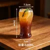 Xícara de Café Doméstica, Copo de Vidro Espessado, Xícara de Café Espresso Estilo Americano de Alta Qualidade, Xícara de Café com Leite Sujo, Copo de Vidro com Manga de Bambu