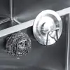 Gancho Adhesivo de Acero Inoxidable sin Taladro, Gancho Fuerte sin Rastro para Toallas de Baño, Gancho para Ropa, Gancho de Metal Resistente para Montar en Pared de Cocina