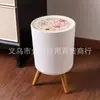 Lixeira Luxuosa e de Alto Padrão para Sala de Estar e Quarto, Grande Capacidade, com Pés Altos, Design com Padrão de Madeira, Adequada para Casa, Pousada e Escritório