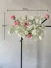 Nuevo Estilo Chino Regalo de Primer Cumpleaños para Bebé Tono Amarillo Arreglo Floral Fondo Tablero KT Flores Banquete de los 100 Días