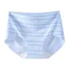 Bragas sin costuras de seda helada para verano, finas, color rosa piel de leche, estilo helado, tiro bajo, para chicas jóvenes.