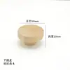 Manija minimalista de madera maciza de estilo japonés con parte superior plana para puertas y cajones de armarios y gabinetes del hogar, pomo redondo pequeño para muebles de un solo agujero, manija de madera natural