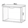 Caja de exhibición transparente acrílica, vitrina para figuras de caja ciega, caja de almacenamiento de cosméticos, estante de exhibición apilable multifuncional