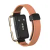 Adecuado para Correa Huawei Band 10, Correa Huawei 987 Band, Universal Honor 67, Correa de Piel con Grano de Lichi y Hebilla Magnética