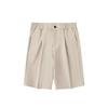 Dropshipping Transfronterizo Traje de Hombre Pantalones Cortos Ropa de Exterior 2025 Nuevo Verano Seda de Hielo Rectos Pantalones Casuales de Negocios