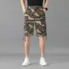 Novos Shorts de Trabalho Camuflados Masculinos para o Verão de 2026, Shorts Casuais Finos de Bolso Múltiplo Retos, Shorts Elásticos de Comprimento Médio para Homens