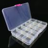 Weihe Sports 17.5*10.2*2.2 cm Caja de Señuelos de 15 Compartimentos Caja de Equipo de Pesca/Caja de Accesorios/Caja de Herramientas de Pesca