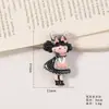Accesorios para Joyería DIY Dibujos Animados Lindos Falda de Niña Negra Pequeña Resina Pegamento de Crema Parche para Funda de Teléfono Accesorios