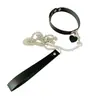 Accesorios sexys de cuero con diseño de hada de amor, collar con forma de corazón de melocotón, cadena de cuerda de tracción para entrenamiento de mucama 3081
