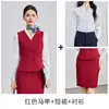 Uniforme de azafata, chaleco, pantalones, uniforme de personal de hotel para mujer, uniforme de gerente de propiedad, ropa de trabajo para recepcionistas en clubes y otros establecimientos