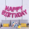 Globo de Película de Aluminio de 16 pulgadas Letras en Inglés Happy Birthday feliz cumpleaños Decoración para Fiesta de Cumpleaños Infantil