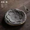 Tetera Rústica de Cerámica Estilo Japonés Almacenamiento Agua Mesa de Té Juego de Té Kung Fu Bandeja para Tetera Mesa de Té Redonda Bandeja Reutilizable para Té de Burbujas Secas