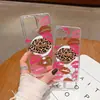 Funda de Teléfono Estilo Dulce-Cool Estampado de Leopardo Labios Rojos Más Vendida Estilo Americano Transfronteriza para Samsung 26+ Cubierta Protectora Acrílica Transparente Anti-Caídas