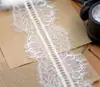Tela de Borde de Encaje de pestañas de Doble Cara de 3 m de Largo para Decoración de Escote de Vestido, Borde de Encaje Bordado Hueco