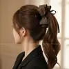 Elegante y sofisticado accesorio para el cabello de pinza de plátano para dar volumen al cabello, pinza de pelo de cola de caballo a la moda, pasador de lunares dulces estilo coreano
