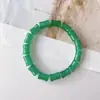 Pulseira de Mão com Contas de Jade Hetian Sintético Pulseira de Bambu Joias Simples Pequenas Frescas Joias de Mão para Mulheres Presente Produtos de Bem-Estar ao Vivo