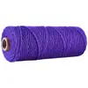 Corda de algodão colorida de 2 mm para tecelagem manual DIY, fio de algodão grosso e fino para tecer tapeçarias, corda de amarração, corda decorativa