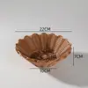 Bandeja de plástico tipo mimbre para snacks y frutas secas, cesta de almacenamiento para escritorio del hogar, cesta creativa para snacks y postres de restaurante, estilo japonés