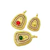 Colgante Giratorio de Buda Antiguo Chapado en Oro Incrustado con Diamantes con Avalokiteshvara, Colgante de Collar de Jade para Girar la Fortuna, Pequeño Regalo
