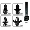 160 Peças Fixador de Chicote Elétrico de Carro Abraçadeira de Nylon Clipe de Fio de Carro Chicote Elétrico de Carro Clipe Organizador de Cabo de Carro