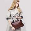 Bolso bandolera con hebilla de comercio exterior, nuevo y brillante, de estilo europeo y americano, para mujer, con estampado de cocodrilo simple y combinable.