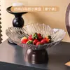 Luxo Leve Estilo Francês Vintage High-End Bandeja de Frutas para Mesa de Centro da Sala de Estar, Prato de Exibição para Frutas Secas e Lanches, Bandeja de Decoração de Casa High-End