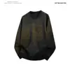 Moletom Gola Redonda Masculino Estilo Primavera 2026 Pulôver Personalizado Moletom Tie-Dye Masculino Tendência Solto Versátil Jaqueta Camiseta de Manga Longa