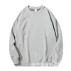 Sudadera de terciopelo austriaco grueso de 420 g con cuello redondo y forro polar para hombre, otoño e invierno, básica, cálida, informal, de color sólido, de manga larga para mujer