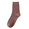 Calcetines de Cachemira para Hombre, Versátiles, Sencillos, Modernos, Color Sólido, Estilo Básico, Engrosados para Otoño e Invierno, Calcetines Calientes de Media Pantorrilla para Hombre