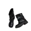 Botas de Vaquero Occidentales Retro con Hebilla de Cinturón, Colección Otoño 2026 Nueva, Tacón Grueso, Botas Altas hasta la Rodilla, Botas de Monta para Mujer de Media Pantorrilla