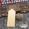 Rodajas de Bambú Tallado Hueco Marcadores de Libros en Blanco Hechos a Mano DIY Etiquetas de Filigrana Fábrica Paquete de Material Esmalte de Bambú Madera