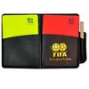 Fornecimento Atacado Livro de Registro de Árbitro de Partida de Futebol Marcação de Falta Este Suprimentos para Treinador Cartão Vermelho e Amarelo Caneta de Couro Novo