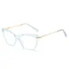 Nuevas gafas lisas TR90 ins marco grande marco de diamante cara redonda mujeres adelgazantes lisas anti-luz azul gafas con marco para miopía