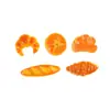 Mini Pan de Simulación Accesorios de Resina Pegamento de Crema para Manualidades Juguetes Comestibles Pegatinas Pasador para el Cabello Crocs Materiales Decorativos Hechos a Mano