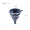 En stock Embudo de Silicona Plegable Portátil Embudo de Cuello Largo Embudo de Silicona Plegable Embudo Pequeño Embudo para Vino Embudo para Aceite