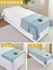 Set de tres piezas para salón de belleza de cubiertas de cama higiénicas, que incluye sábanas y una cubierta facial, no de algodón puro, para masaje y terapia, uso único por cliente