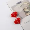 Colgante Pequeño en Forma de Corazón con Agujero para Colgar DIY Encanto para Bolsa de Acrílico Cadena para Teléfono Collar Accesorios para Bolsas Materiales Accesorios Hechos a Mano DIY