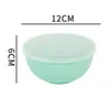 Tazón redondo de paja de trigo transfronterizo para arroz con tapa tazón para sopa tazón de plástico cocina doméstica sellado para conservar la frescura tazón para la cena venta al por mayor