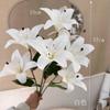 Flor Artificial Branca para Casamento Flor Acabada de Alta Qualidade Flor Falsa para Casamento Hortênsia Rosa Tulipa Flor Artificial Decorativa