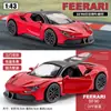Abertura de Porta Modelo Borboleta Transfronteiriça Puxar para Trás Carro Esportivo Educacional Brinquedo Carro Simulação de Carro 1:43 Modelo de Carro em Liga Mini