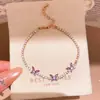 Pulsera Colgante Flor de Circonita Dopamina Nicho Moda de Alta Gama Pulsera Exquisita Fresca de Verano Versátil Joyería para Mano