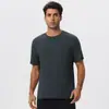 Camiseta esportiva personalizada de fibra de bambu natural, antibacteriana, secagem rápida, solta e respirável, para corrida e atividades ao ar livre, manga curta, masculina 61201