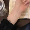 Pulsera de trébol de plata de ley S925 para mujer, estilo europeo y americano transfronterizo, simple, con circonita, lujo ligero, temperamento de nicho, pulsera de alta gama
