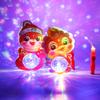 Linterna Luminosa Año de la Serpiente Serpiente de Dibujos Animados Bebé Linterna Luminosa de Proyección Portátil Festival de Primavera Puesto de Mercado Nocturno Juguetes Regalos