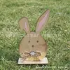 Nuevos Adornos de Conejo de Madera de Pascua Estilo Nórdico Decoraciones de Artesanía de Madera para el Hogar en stock Mayoreo