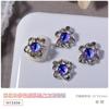 Joyas de uñas con dopamina de celebridades en línea, nuevos y lindos accesorios de taladro de uñas de metal para Halloween con dibujos de ojos de diablillo
