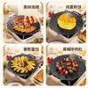 Sartén para Asar Piedra Maifan Sartén Plato de Barbacoa Coreana Estufa de Casete Cocina de Inducción Universal Barbacoa Teppanyaki Camping al Aire Libre
